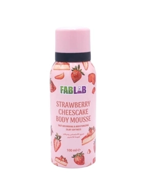 fab lab scented body mousse with strawberry