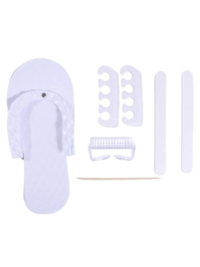 FOOT CARE SET / BRUSH, WHITE 8 × 1