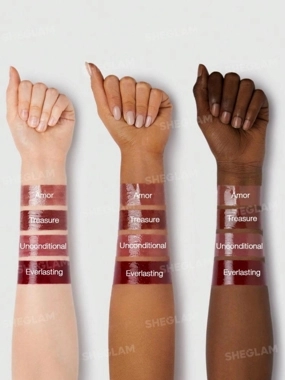 SHGLAM SET NOURISHING LIP GLOSS IMBER ROSE IMMORTAL LOVE