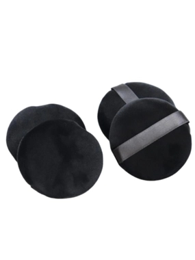 Beauty System Makeup Sponges, Round / Black