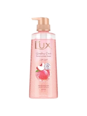 LUX BODY WASH SPARKLING PEACH REFRESHING FOAMY TEXTURE