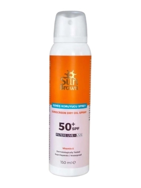 SUN BROWN DRY OIL SPRAY SUNSCREEN SPF 50+