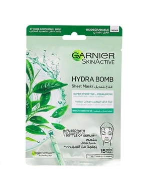 GARNIER SKINACTIVE HYDRA BOMB TISSUE MASK - GREEN TEA