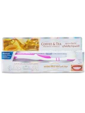 WHITE GLOW TOOTHPASTE FORMULA TEA AND-COFFEE