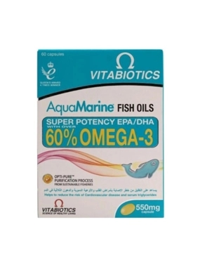 VITABIOTICS AQUAMARINE OMEGA 60% OMEGA-3