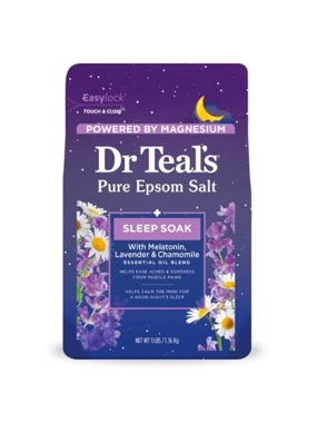 DR TEAL'S PURE EPSOM SALT SOAKING SOLUTION MELATONIN SLEEP & RELAXATION