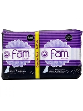 FAM SANITARY ULTRA THIN COTTON FEEL NIGHT PADS