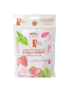 Spa System Strawberry and Collagen Face Mask Pack