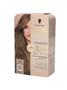 Schwarzkopf MEA Cream Supreme Full kit 7.0 Natural dark blonde