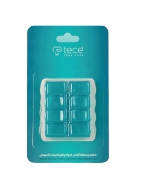 Rectangular pill and vitamin organizer and holder
