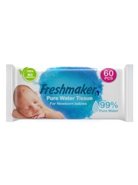 Fresh Maker Pure Water Wet Wipes for Babies 60 PCS