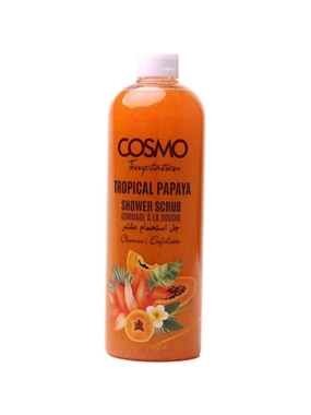 COSMO TEMPTATION SHOWER SCRUB TROPICAL PAPAYA