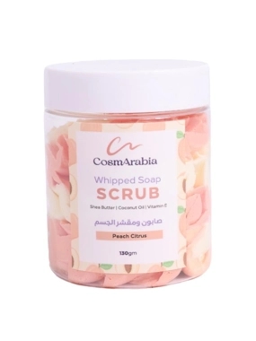 COSMARABIA WHIPPED SOAP SCRUB PEACH