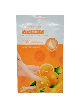 BUTTERFLY PERFECT FOOT MOISTURIZING SOCKS WITH VITAMIN C EXTRACT