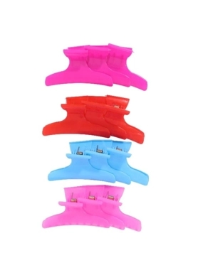 SALON SYSTEM HAIR CLIPS PLASTIC COLORED