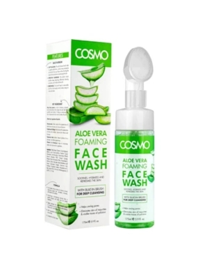 COSMO FACE WASH FOAMING ALOE VERA WITH BRUSH