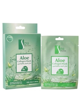 SPA SYSTEM MASK FOR FACE ALOE VERA AND COLLAGEN PACKET