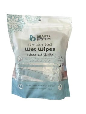 BEAUTY SYSTEM WIPES UNSCENTED WET