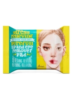 ARIUL STRESS RELIEVING LIP &EYE REMOVER PAD30 PADS