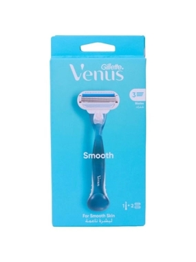 GILLETTE VENUS SMOOTH & CLEAN RAZOR 2 EXTRA HEADS