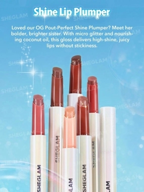 SHGLAM GLOSS AND PLUMPER LIPS SHINY PERFECT