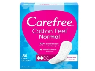 CAREFREE LARGE UNSCENTED SANITARY PADS