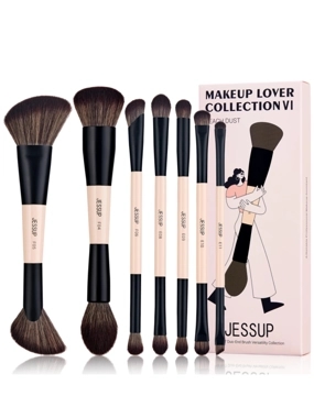 Jisup Double-Sided Makeup Brush Set 7 Pieces T600