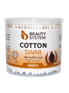 BEAUTY SYSTEM WOODEN STICKS COTTON PURE