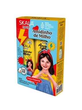 Scala Shampoo And Conditioner Set For Children Amido De Milho 325 Ml Per Bottle