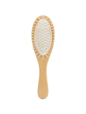 HAIR SYSTEM H.BRUSH / WHITE BASE & WOODEN COMB