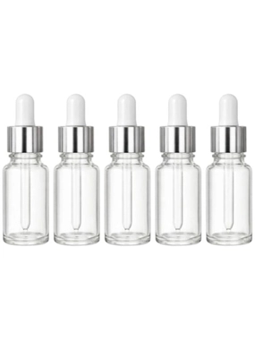 SET OF MULTI-PURPOSE GLASS DROPPER BOTTLES R006334