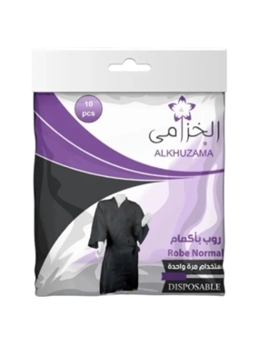ALKHUZAMA ROBE / SLEEVES - SINGLE-USE BLACK