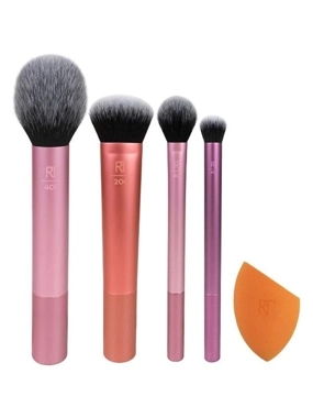 REAL TECHNIQUES ESSENTIALS FACE MAKEUP BRUSH SET