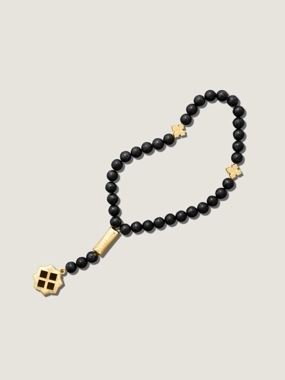 سبحة الشيوخ اسود ذهبي