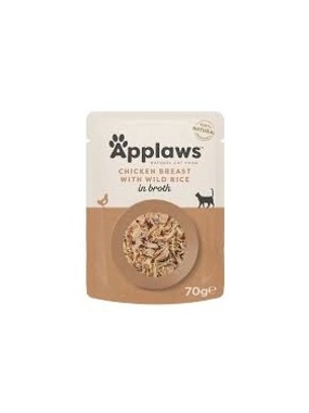 Applaws cat pouch chicken Breast &rice in Broth 70g