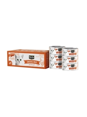 Kit Cat Deboned multipack chicken &Beef toppers 6*50g