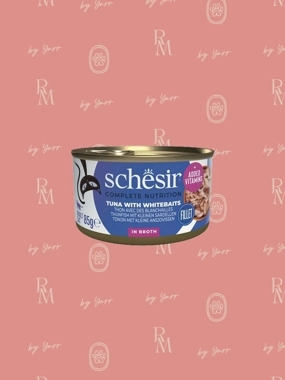 Schesir tuna with whitebaits in broth 85g
