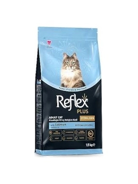 REFLEX PLUS ADULT CAT FOOD STERILISED SALMON 1.5KG