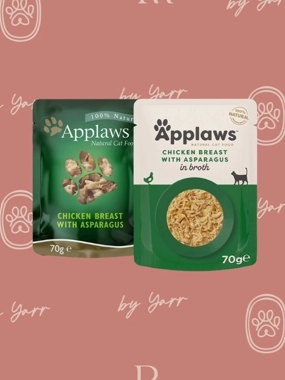 Applaws cat food pouch chicken with asparagus&rice in Broth70g