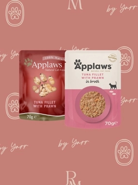 Applaws cat pouch tuna&prawn in Broth70g