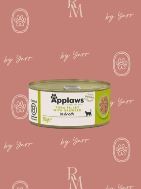 Applaws Wet Canned Cat Food, Tuna with Seaweed in Gravy, 70g