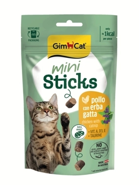 GimCat Mini Sticks Chicken & Catnip 50g