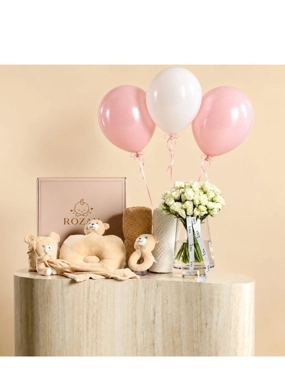 Little Cuddle with Pink Ballon