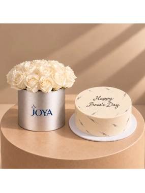 Boss’s Day Cake with Opal Box