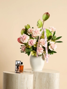 Ruba Vase with YSL Libre Intense