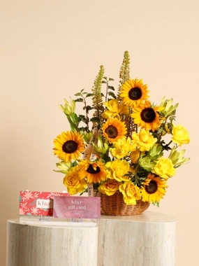 Shams Basket with klar Home Service Card
