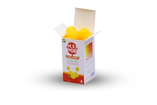 Sulipop Vitamin C and Magnesium Lollipops Refreshing Lemon Flavor 8 Pieces