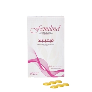 Femilind Fish Oil 428 mg Vitamins Lemon and Orange Flavor 60 Gummies