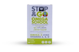 Stop and Go Omega School Omega 3 with multivitamins Fruit Flavor 30 Gummies