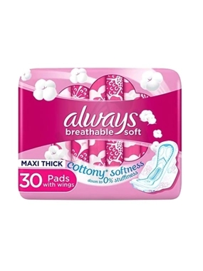 ALWAYS WITH WINGS COTTON 30S